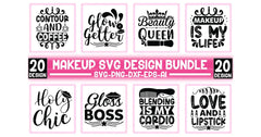 Makeup Design SVG Bundle 2 - CraftNest - Digital Crafting and Art