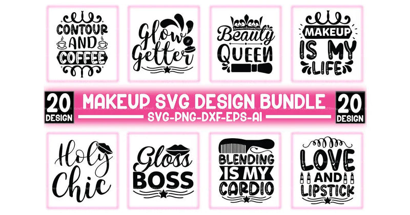 Makeup Design SVG Bundle 2 - CraftNest - Digital Crafting and Art