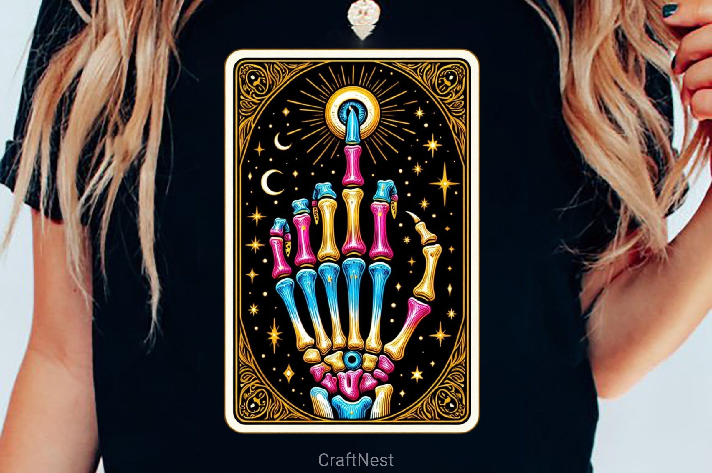 The Finger Funny Tarot Card Clipart Bundle