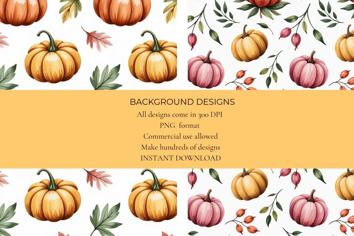 Autumn Vibes Seamless Papers - CraftNest - Digital Crafting and Art