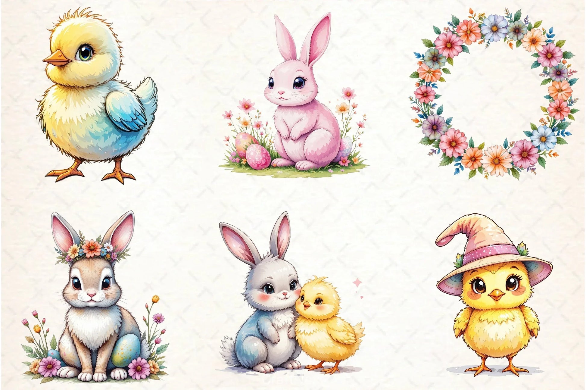 Pastel Pink Easter Clipart Bundle - CraftNest - Digital Crafting and Art