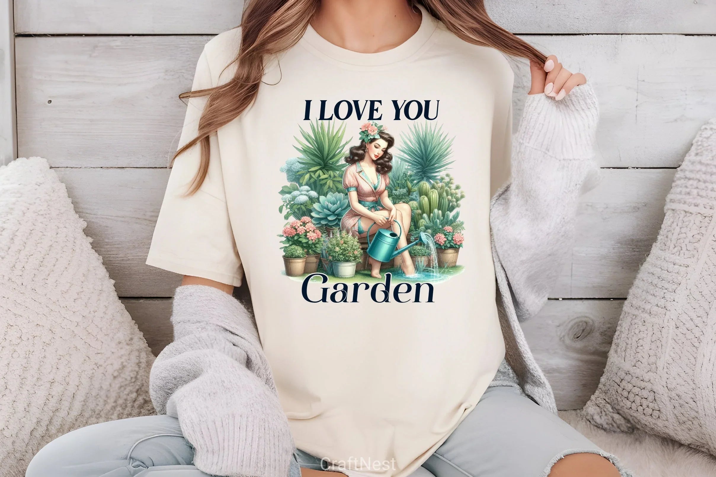 I Love You Garden Clipart Bundle - CraftNest - Digital Crafting and Art