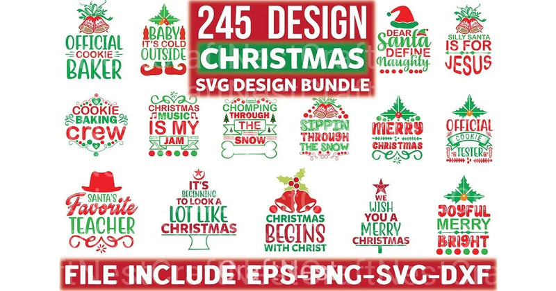 Christmas Design Bundle 35 - CraftNest - Digital Crafting and Art