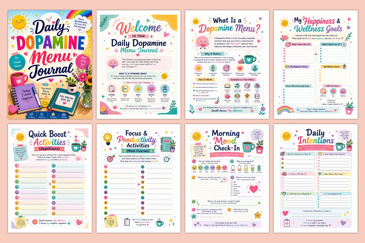 Daily Dopamine Menu Journal