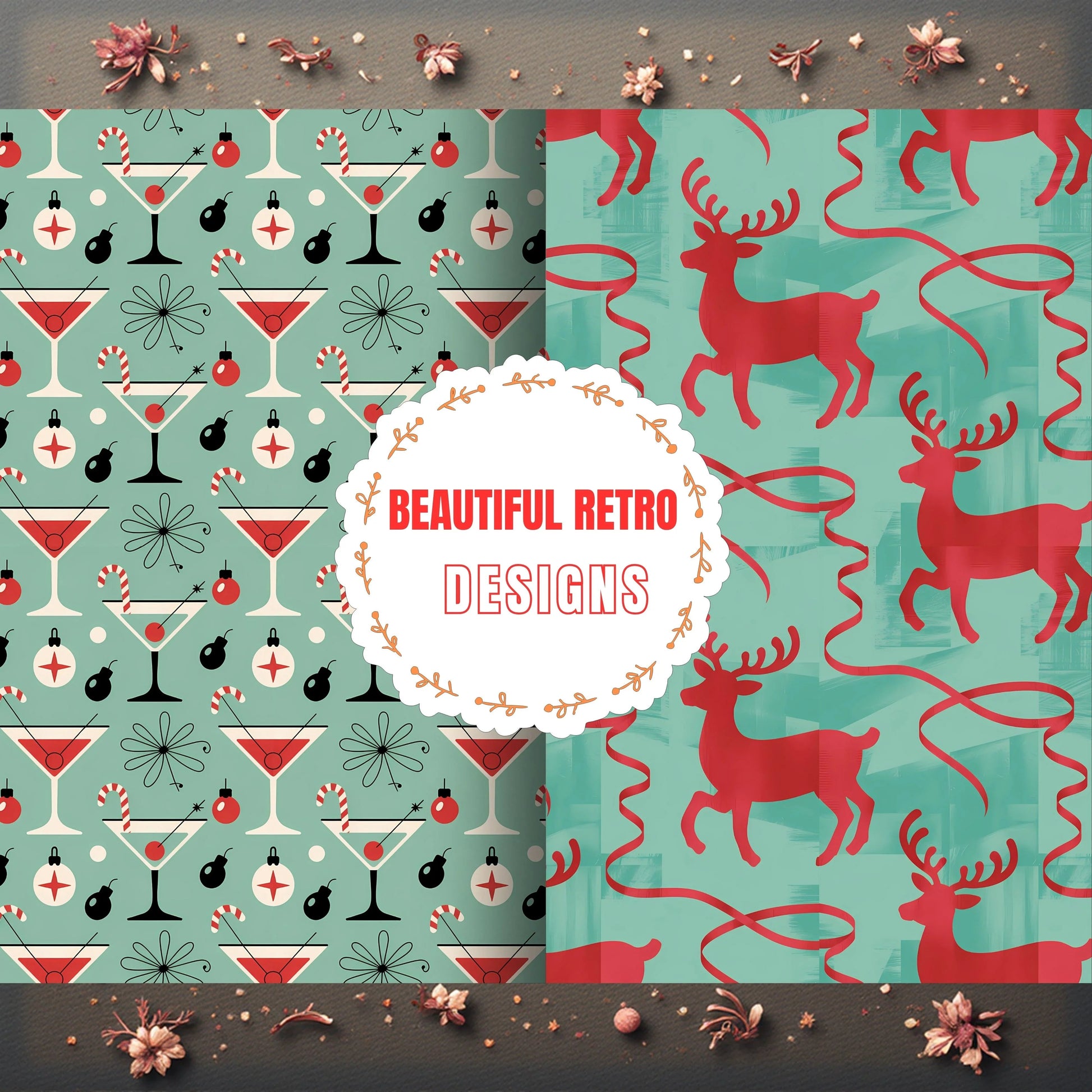 Vintage Christmas Clipart Bundle - CraftNest - Digital Crafting and Art
