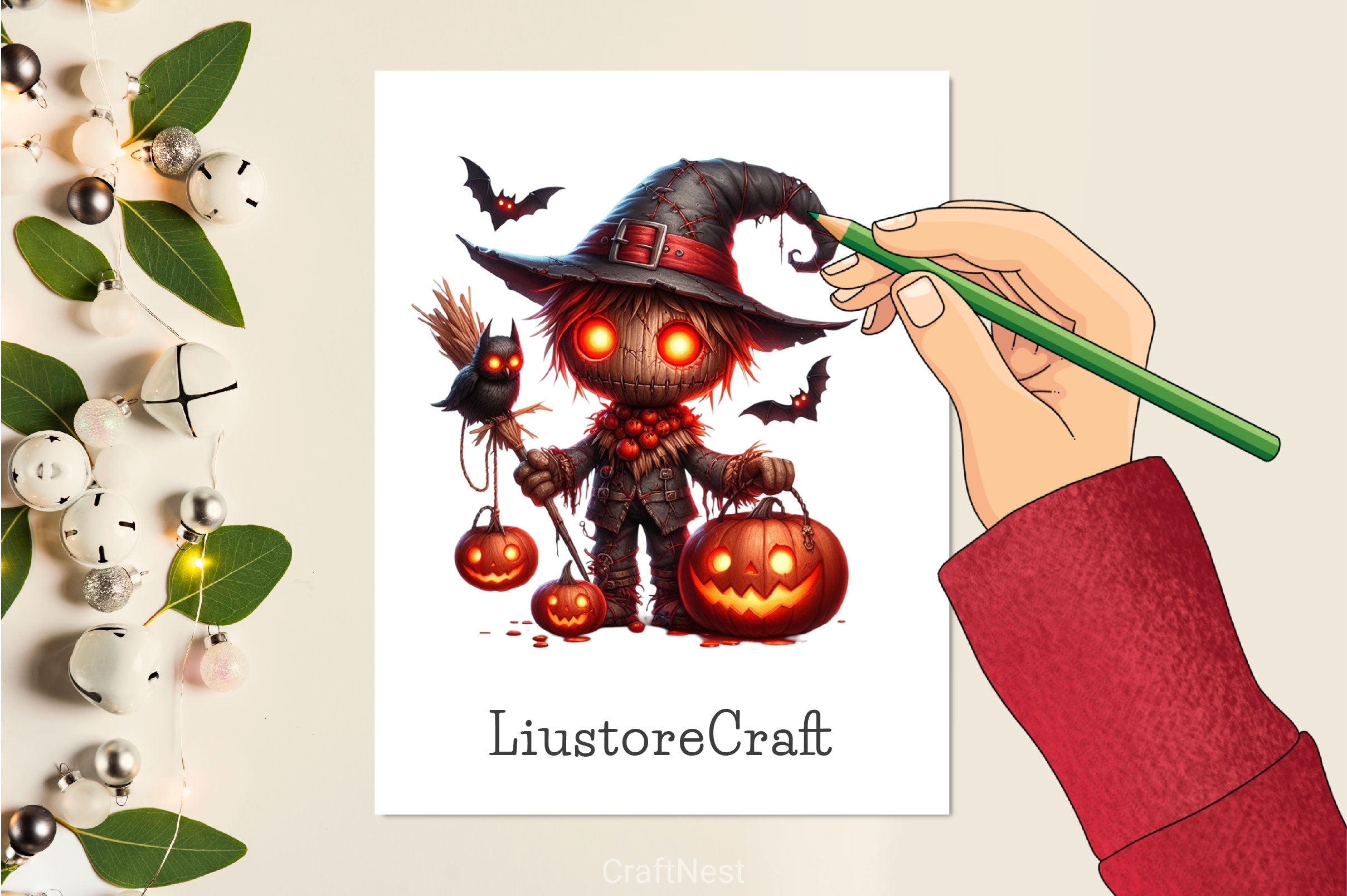 Halloween Scarecrow Clipart Bundle 2