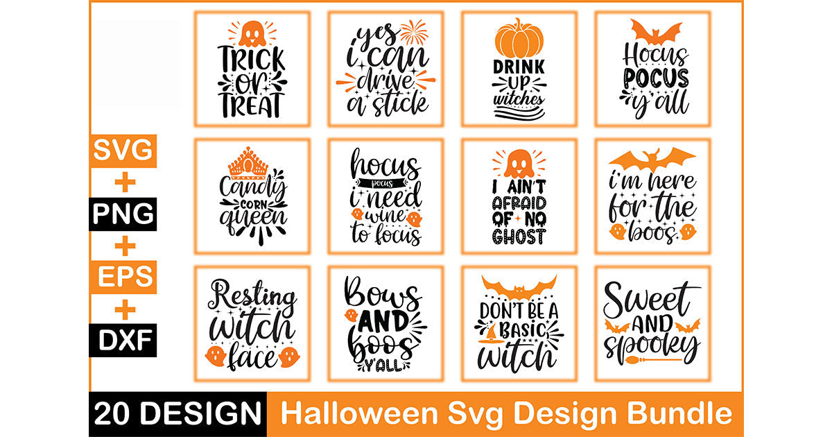 Halloween 20 SVG Bundle