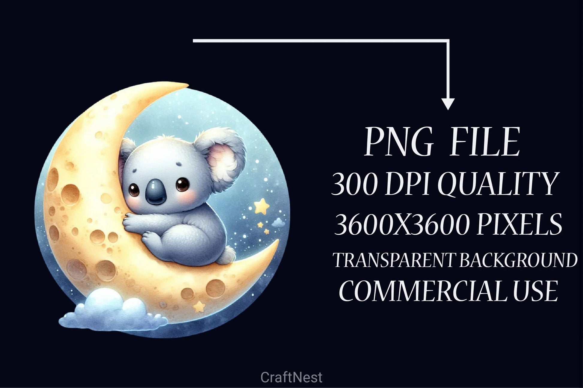 Cute Baby Koala Clipart Bundle - CraftNest - Digital Crafting and Art