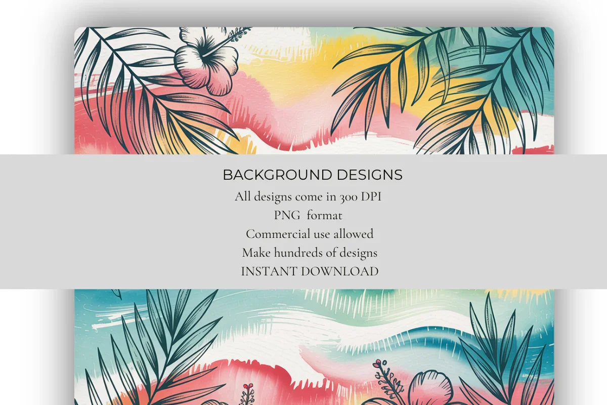 Tropical Hawaii Background Papers - CraftNest - Digital Crafting and Art