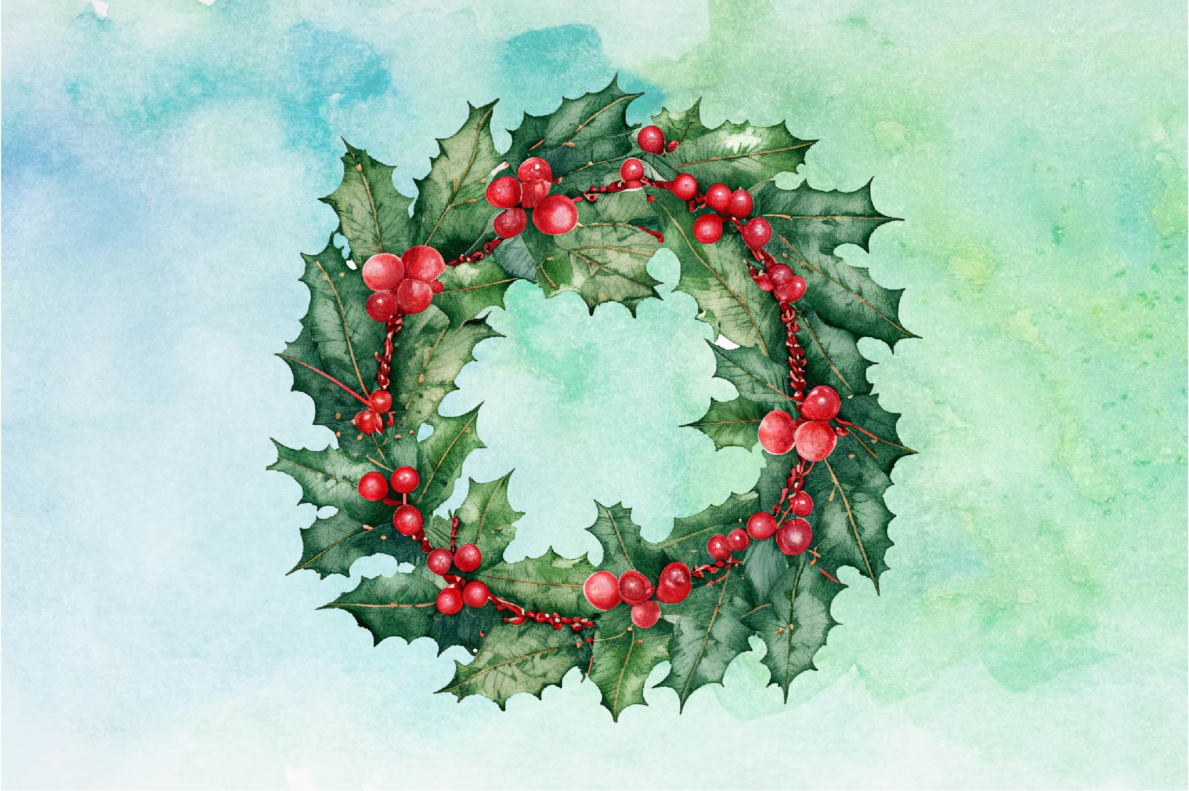 Christmas Wreath Clipart Bundle 1 - CraftNest - Digital Crafting and Art