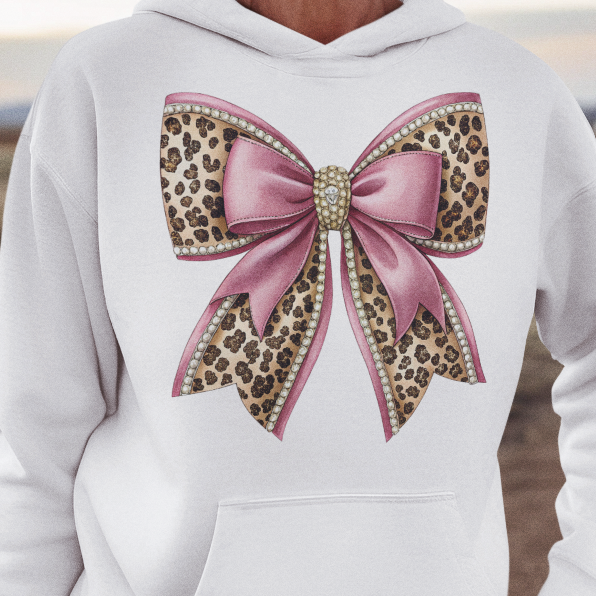 Pink Cheetah Spots Bow Clipart Bundle