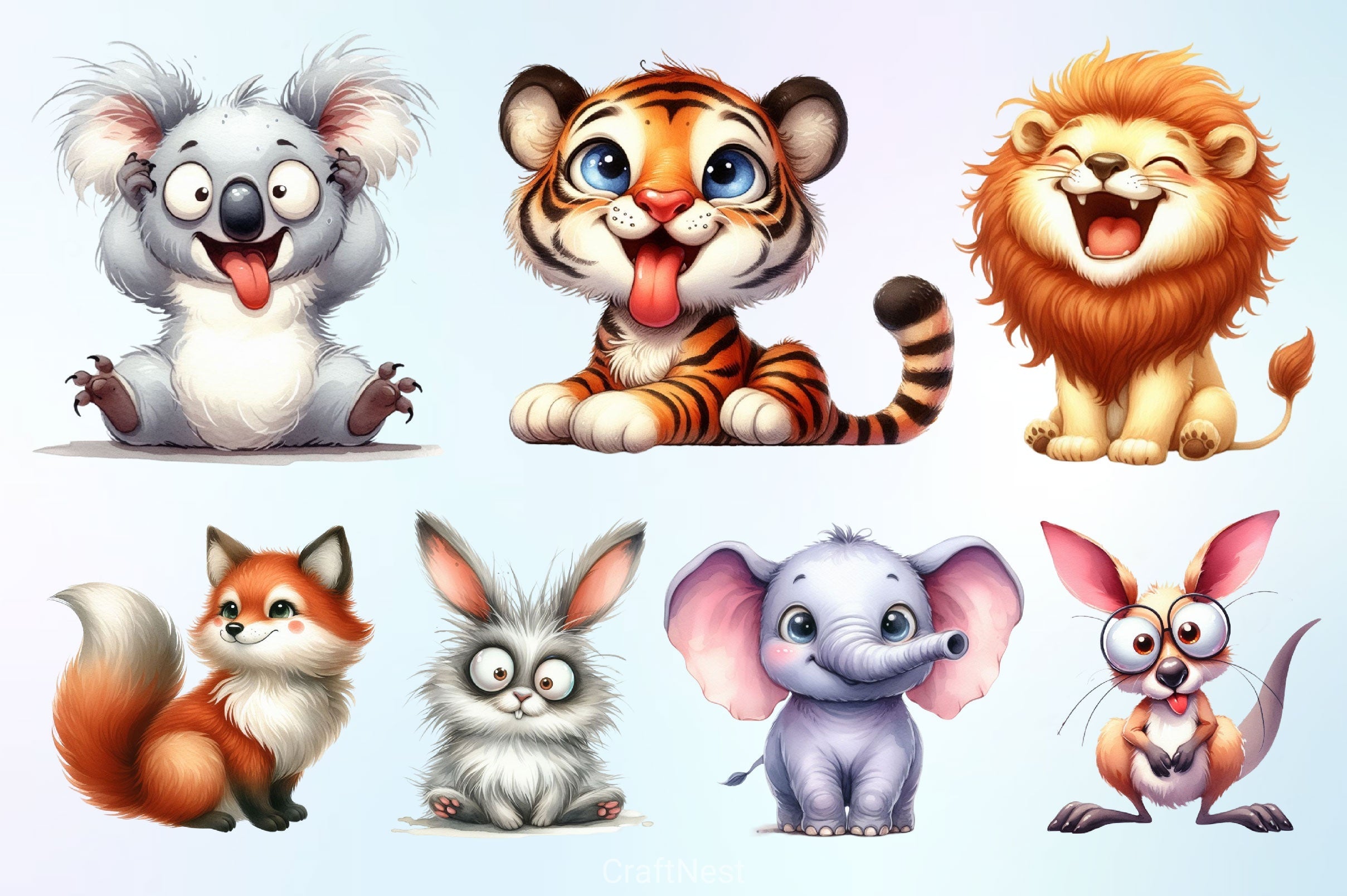 Woodland Animals Clipart Bundle 7