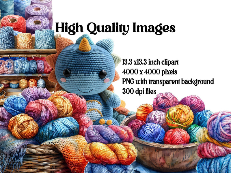 Knitting & Crocheting Clipart - CraftNest - Digital Crafting and Art
