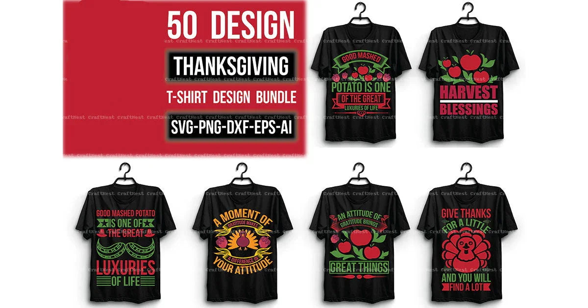 Thanksgiving T-Shirt Design SVG Bundle