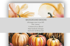Rustic Pumpkins Background Papers - CraftNest - Digital Crafting and Art