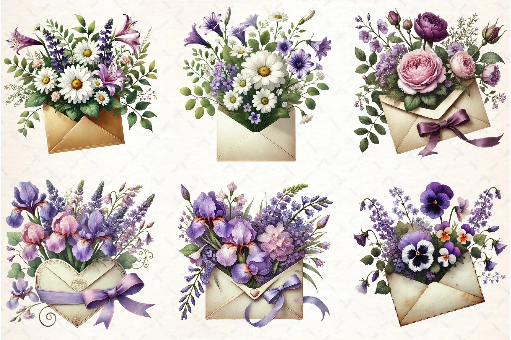Spring Flowers & Envelope Clipart Bundle - CraftNest - Digital Crafting and Art