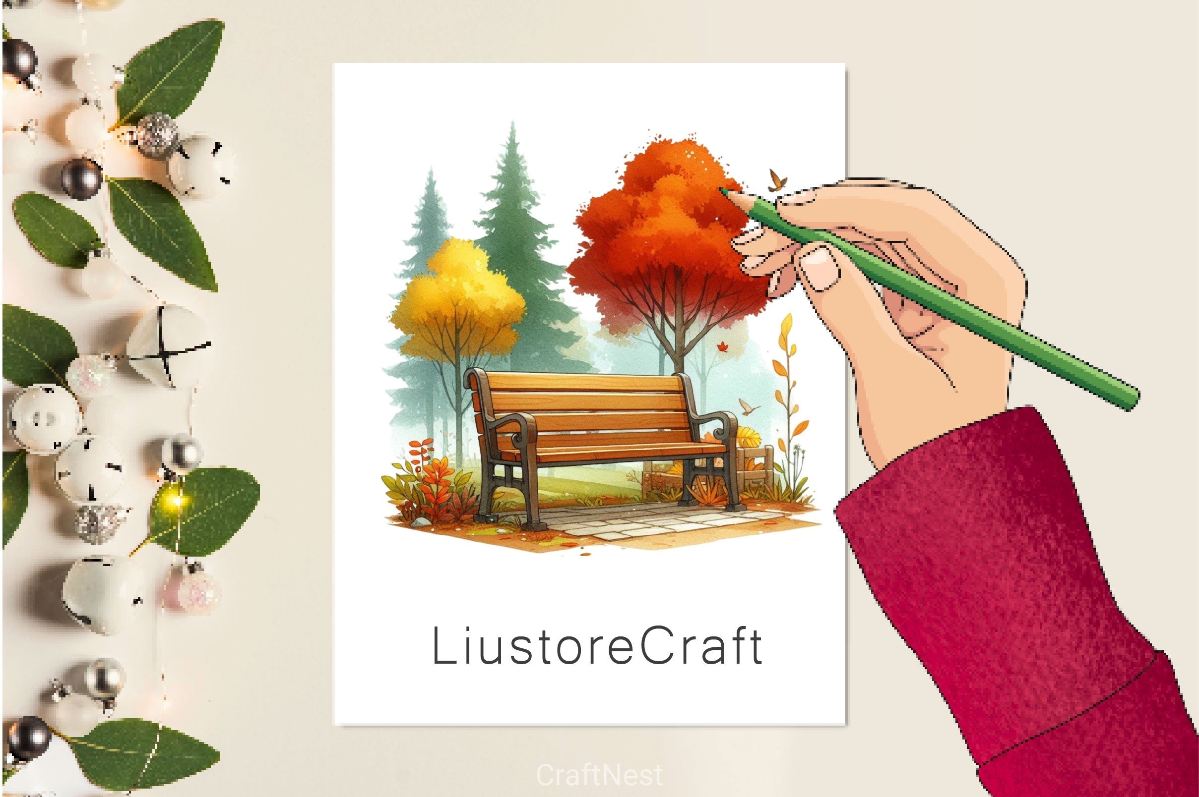 Autumn Scene Clipart Bundle 2