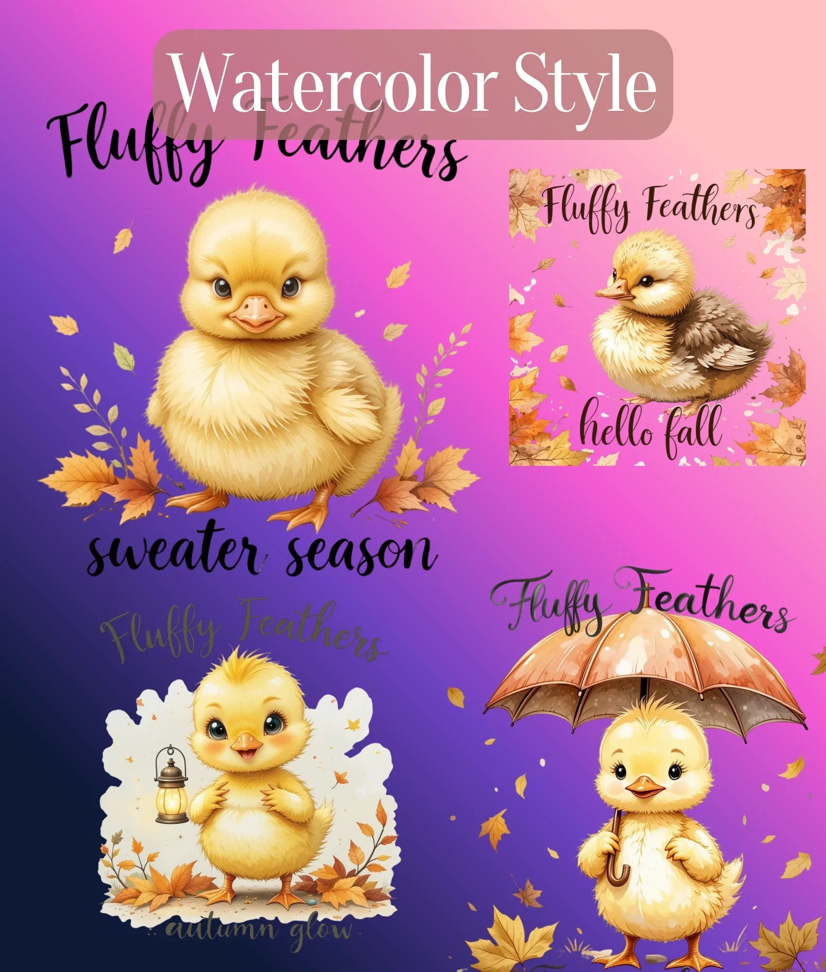 Fluffy Feathers Clipart Bundle - CraftNest - Digital Crafting and Art