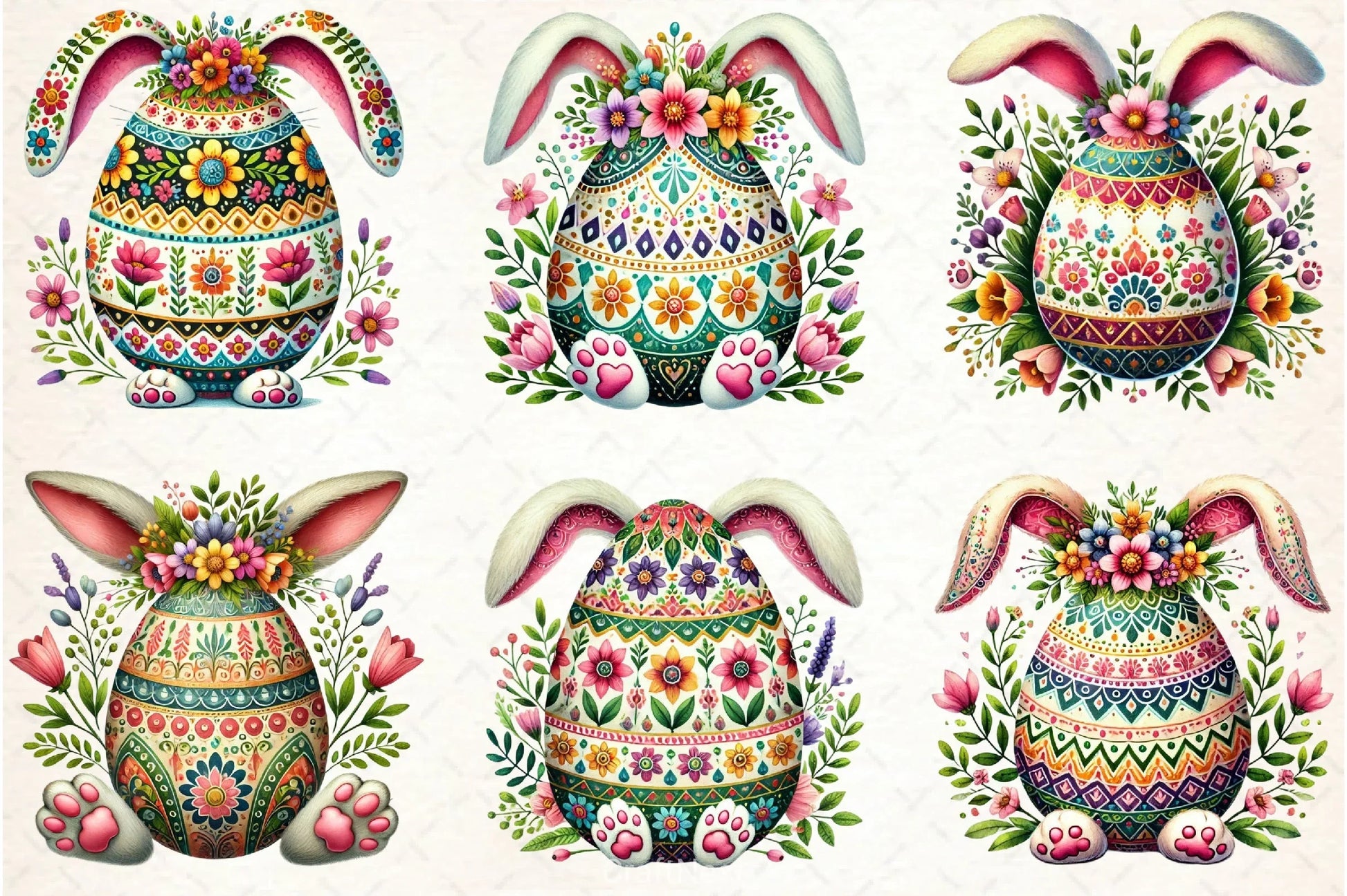 Spring Easter Egg Clipart Bundle - CraftNest - Digital Crafting and Art