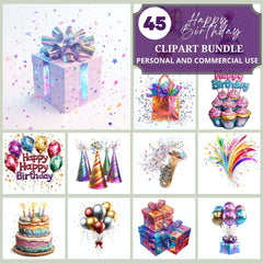Happy Birthday Clipart - CraftNest - Digital Crafting and Art