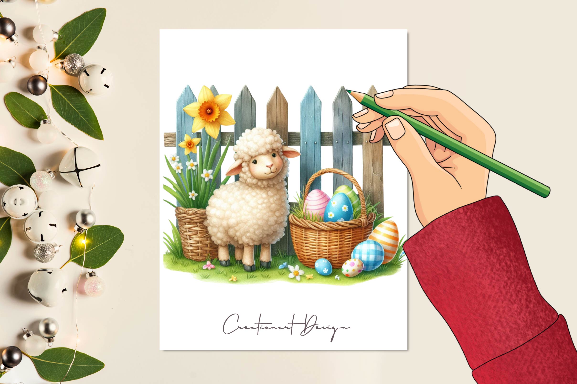 Easter Sheep Clipart Bundle 1