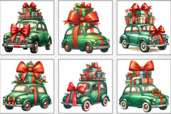 Christmas Car Gifts Clipart Bundle - CraftNest - Digital Crafting and Art