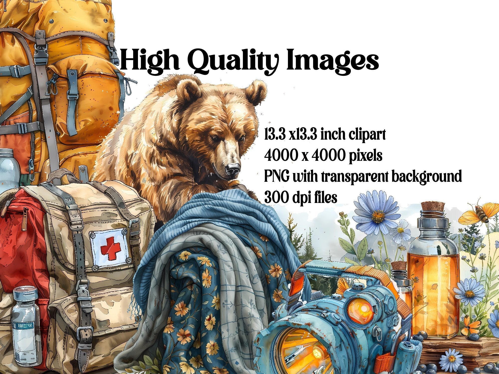 Hiking Clipart - CraftNest - Digital Crafting and Art