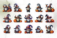 Halloween Gnome Clipart Bundle - CraftNest - Digital Crafting and Art