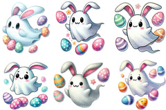 Easter Cute Ghost Clipart Bundle - CraftNest - Digital Crafting and Art