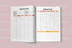 Sinking Funds Tracker Template for Budgeting - CraftNest - Digital Crafting and Art