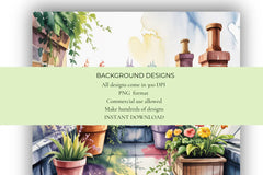 Rooftop Gardens Background Papers - CraftNest - Digital Crafting and Art