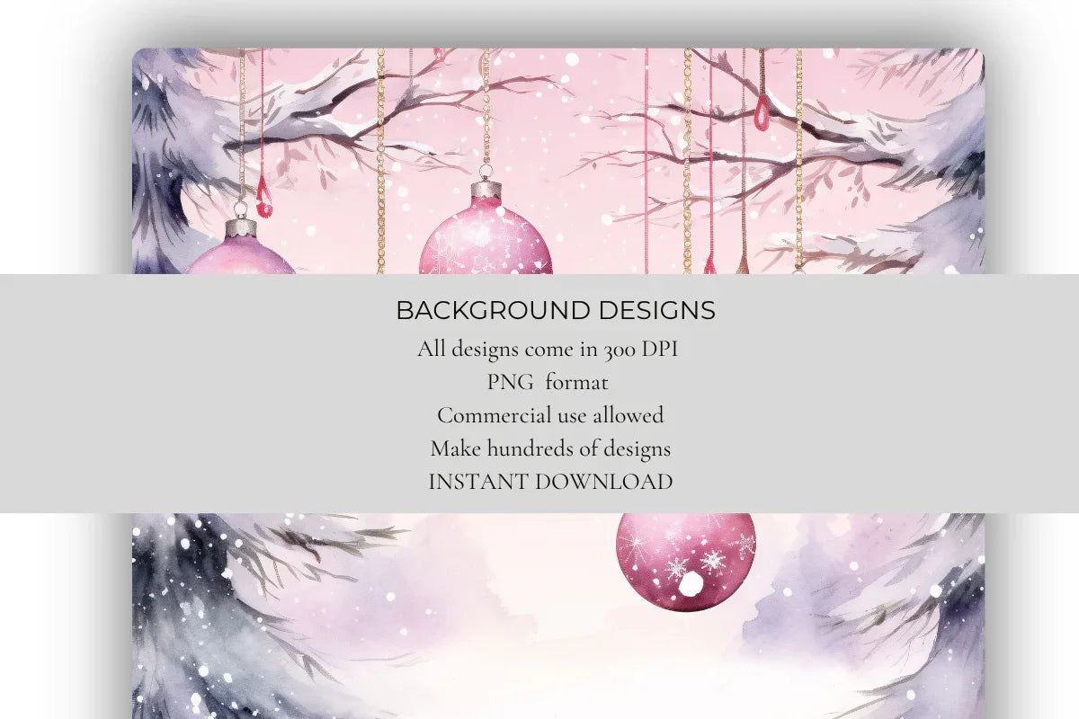 Pink Christmas Background Papers - CraftNest - Digital Crafting and Art