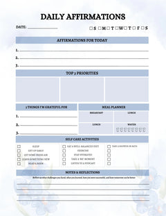 Daily Affirmations Journal KDP Planner - CraftNest - Digital Crafting and Art