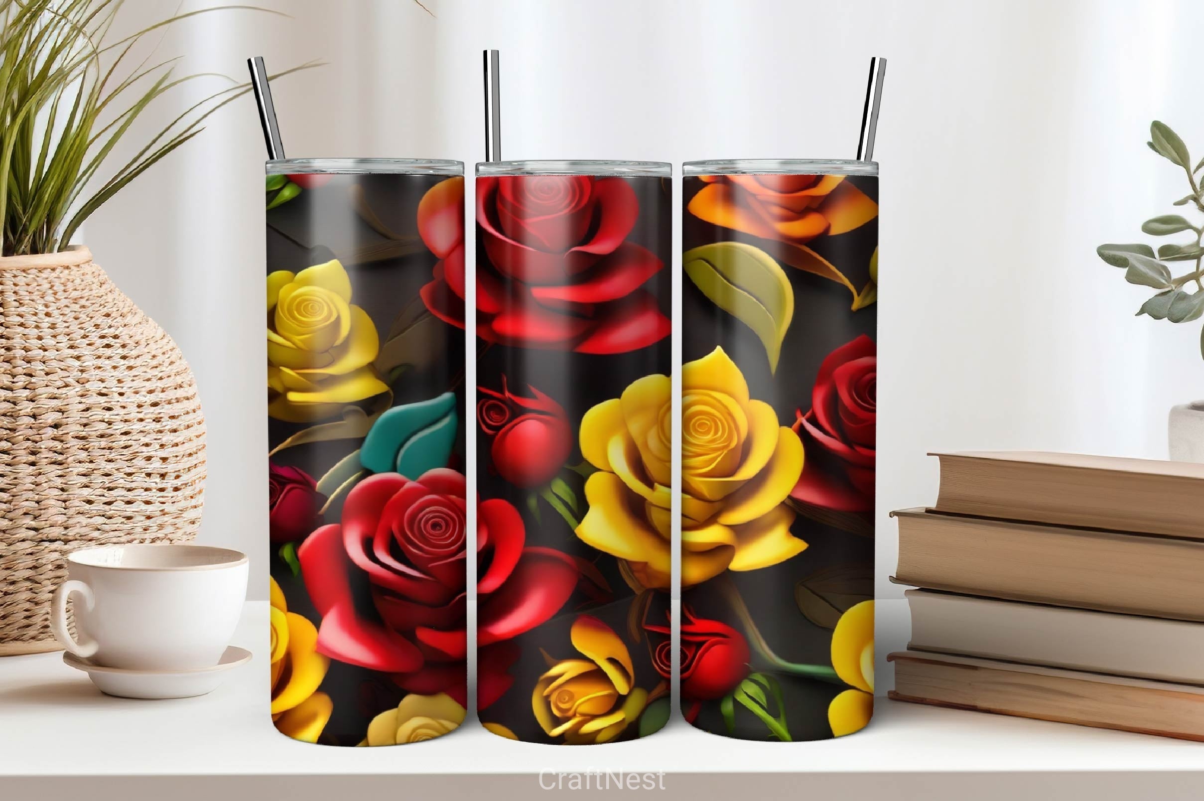 Flower Tumbler Wrap Bundle 37