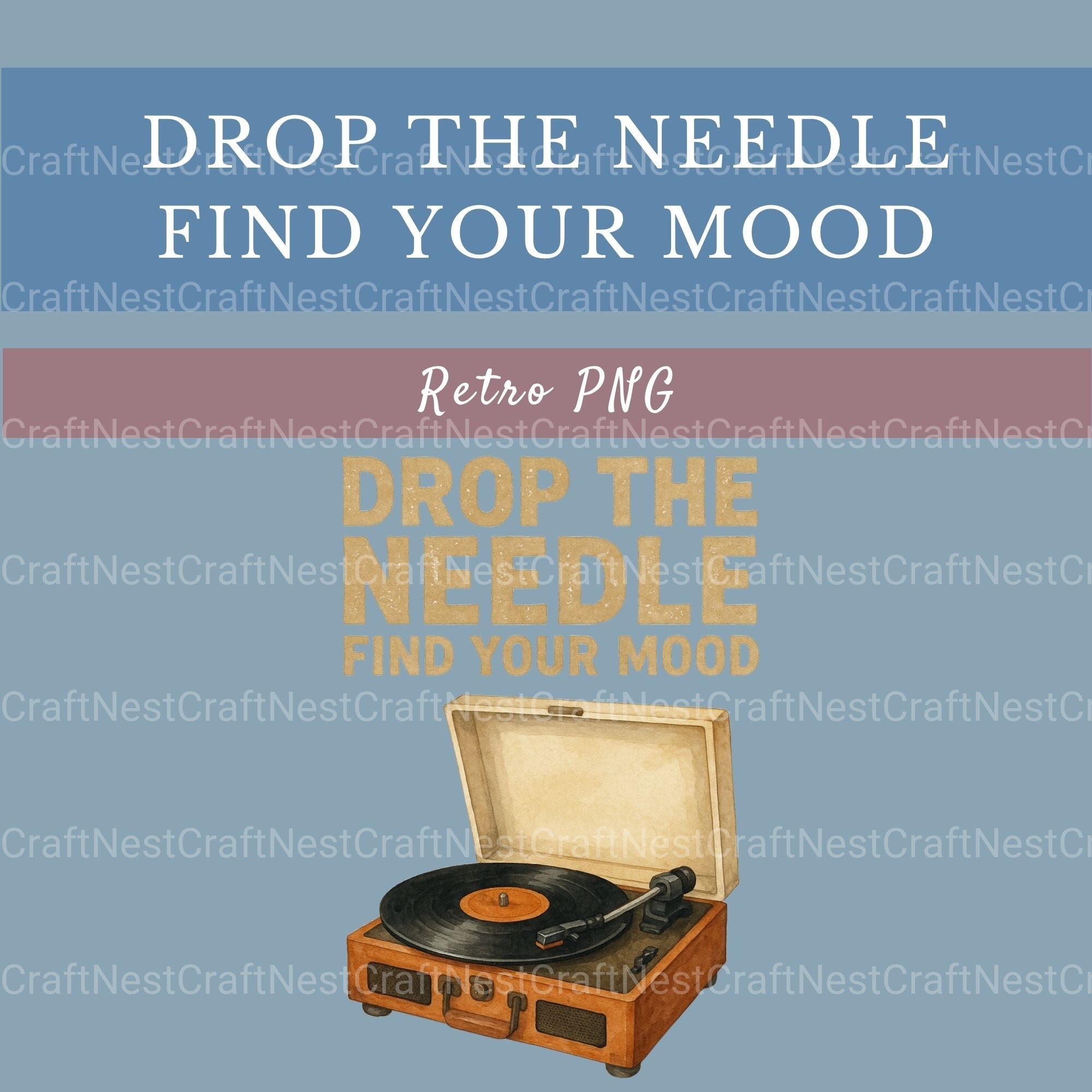 Drop The Needle Find Your Mood Clipart Bundle