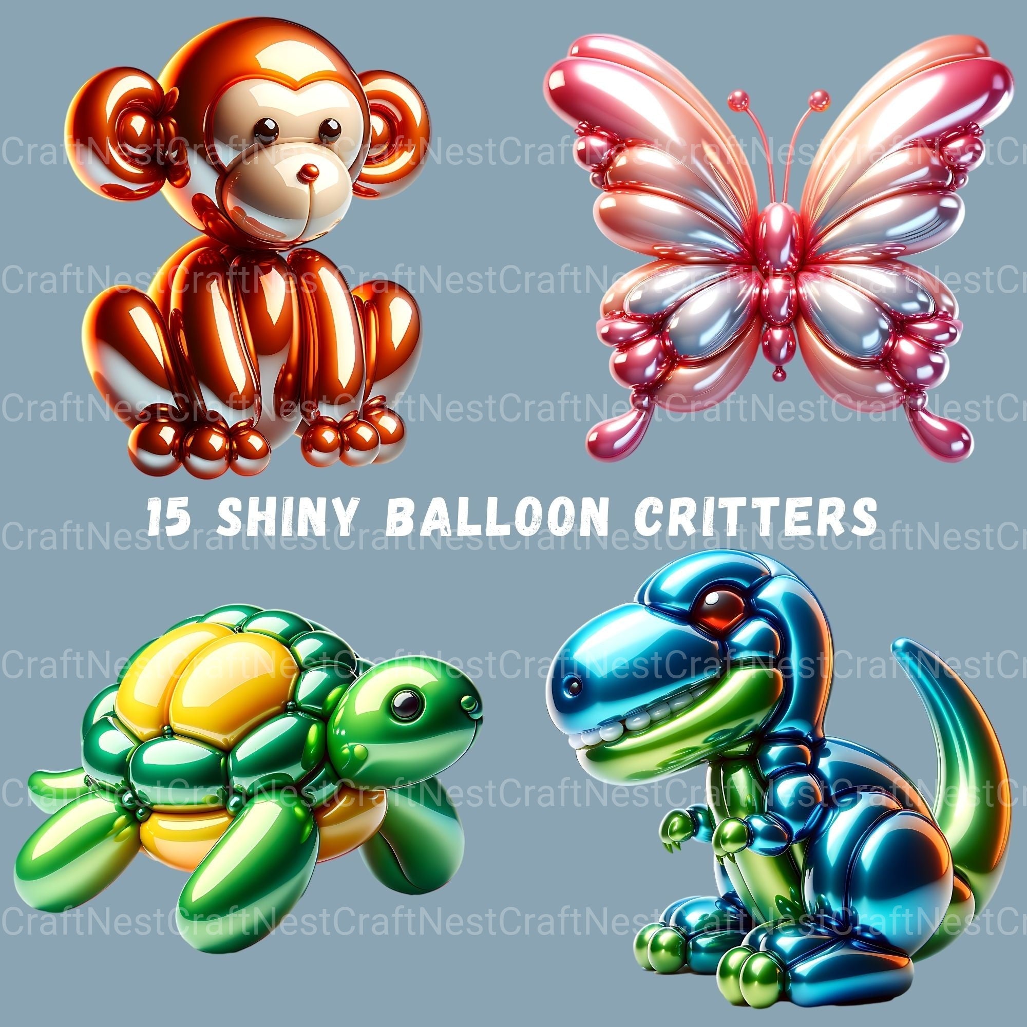 Balloon Animals Clipart Bundle 2