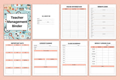 Teacher Management Binder for Effective Classroom Organization - CraftNest - Digital Crafting and Art