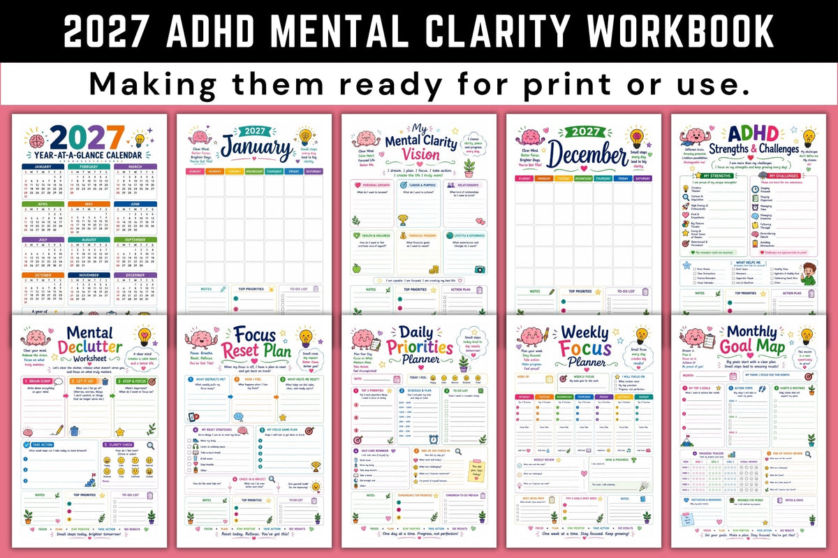 Adhd Mental Clarity Workbook 2027