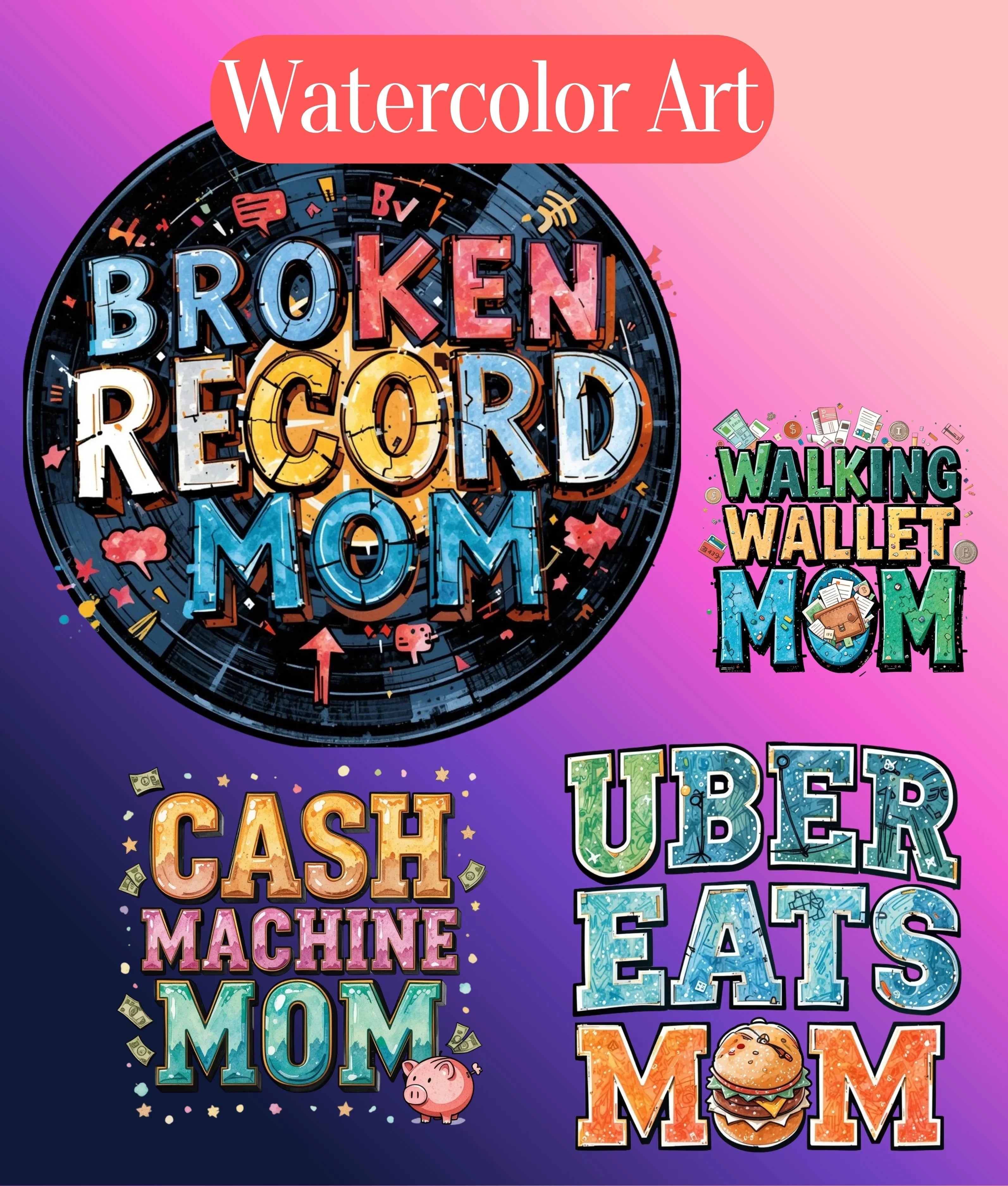Sassy Mom Clipart Bundle - CraftNest - Digital Crafting and Art