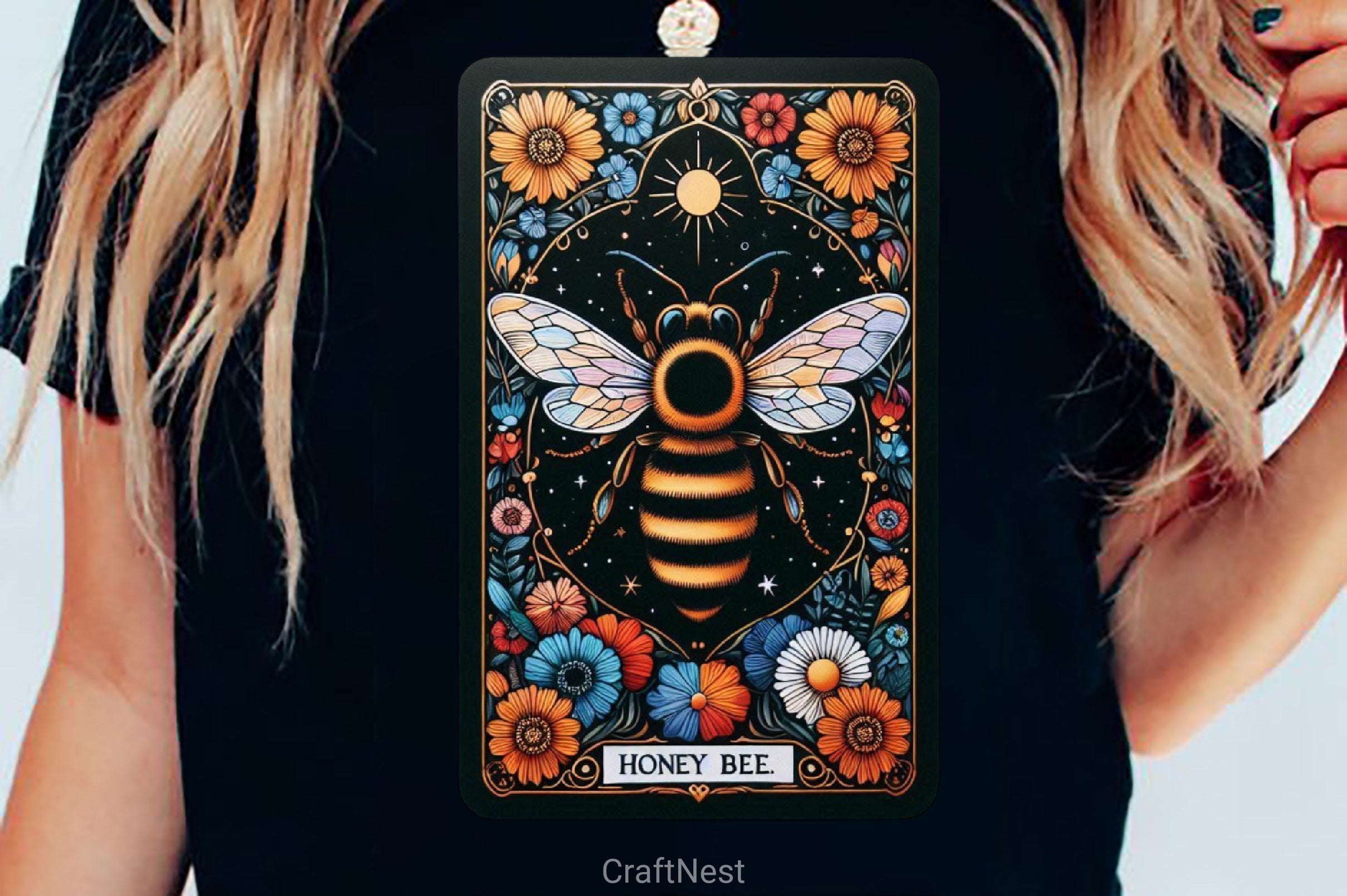Honey Bee Tarot Card Clipart Bundle 11