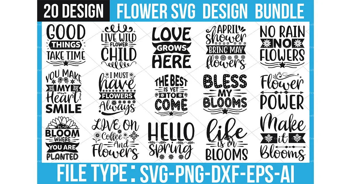 Flower Design SVG Bundle