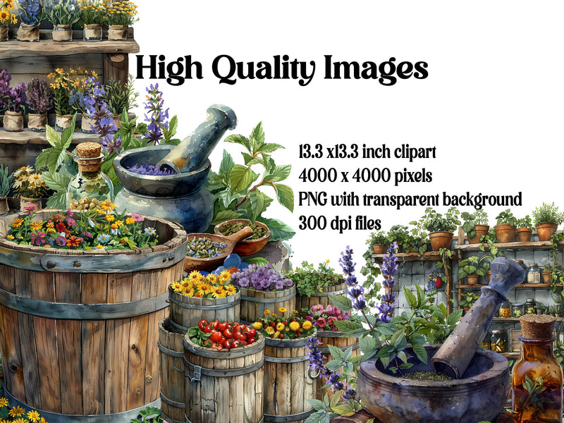 Herbalism Clipart - CraftNest - Digital Crafting and Art