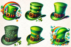 St Patrick's Hat Clipart Bundle - CraftNest - Digital Crafting and Art