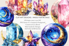 Crystal Auras Clipart - CraftNest - Digital Crafting and Art