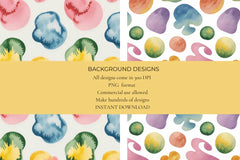 Abstract Blobs Seamless Papers - CraftNest - Digital Crafting and Art