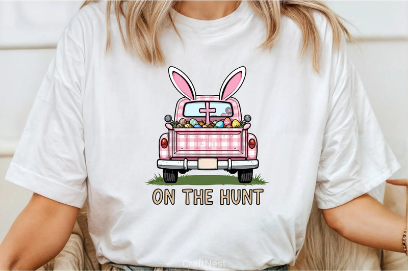 Retro Easter Truck Clipart Bundle - CraftNest - Digital Crafting and Art