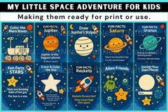 My Little Space Adventure for Kids - CraftNest - Digital Crafting and Art