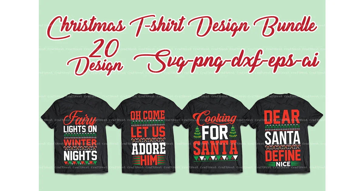 Christmas T-Shirt Design SVG Bundle