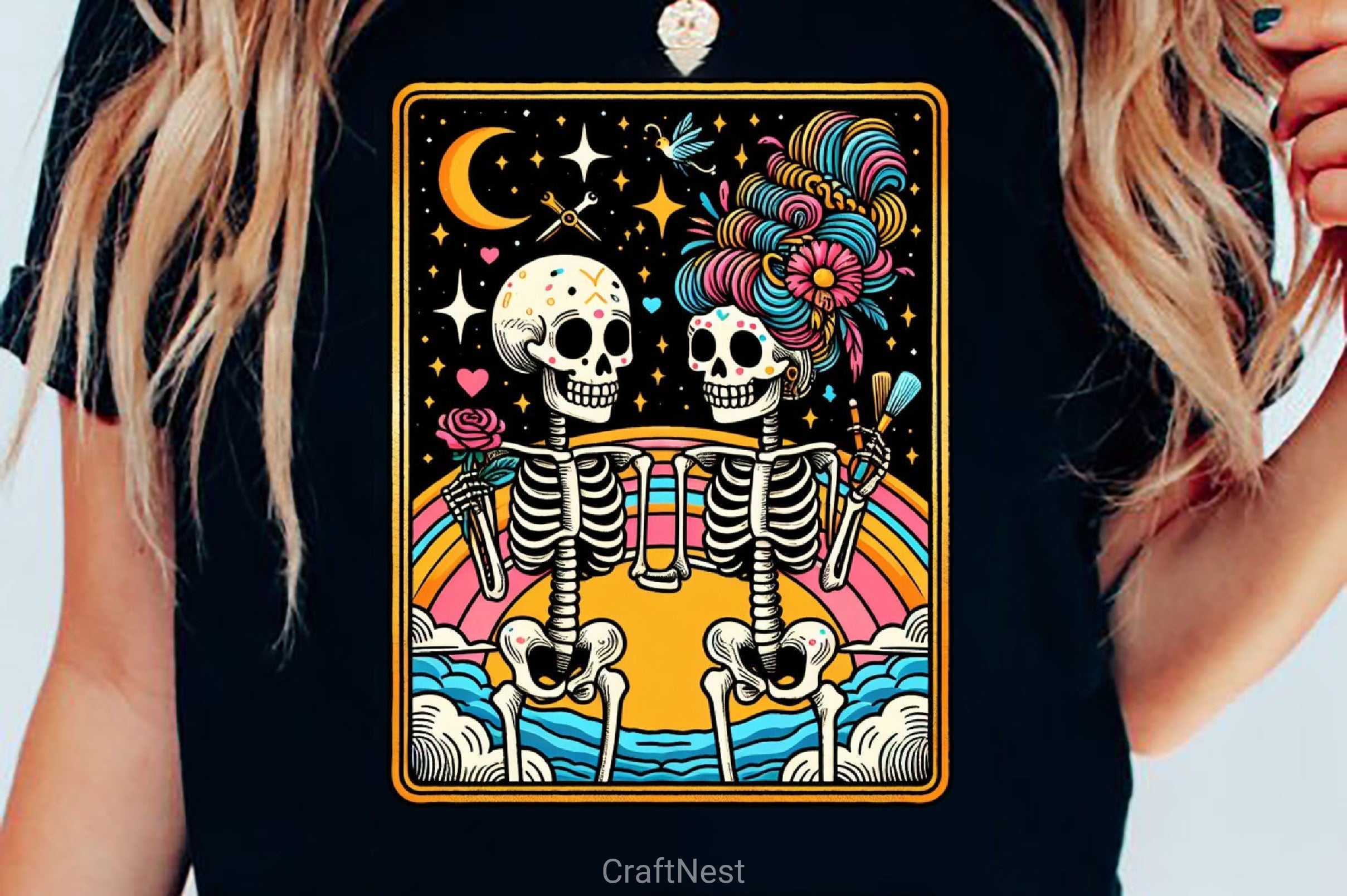The Lovers Tarot Card Clipart Bundle
