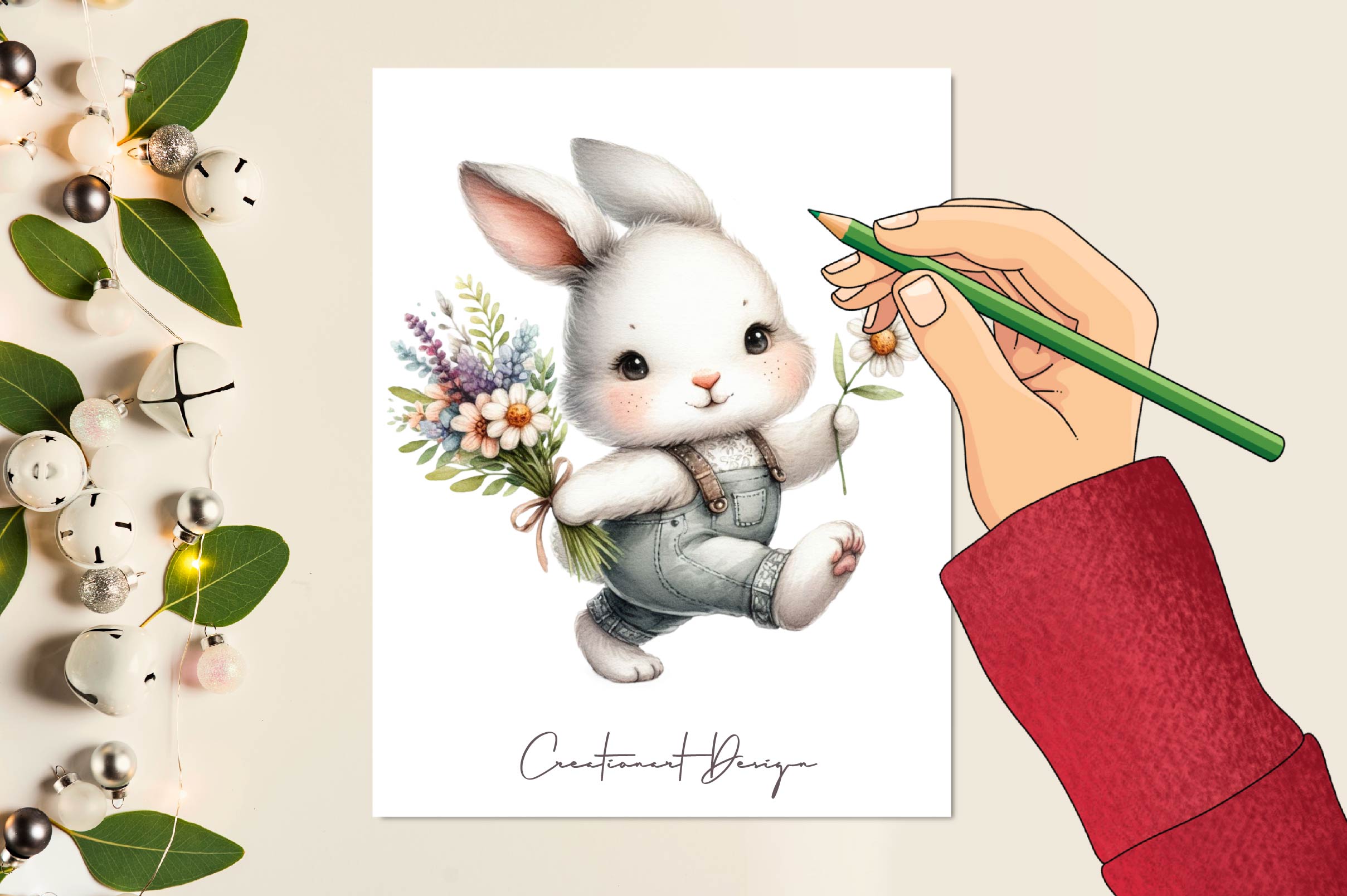 Easter Bunny Clipart Bundle 12 - CraftNest - Digital Crafting and Art